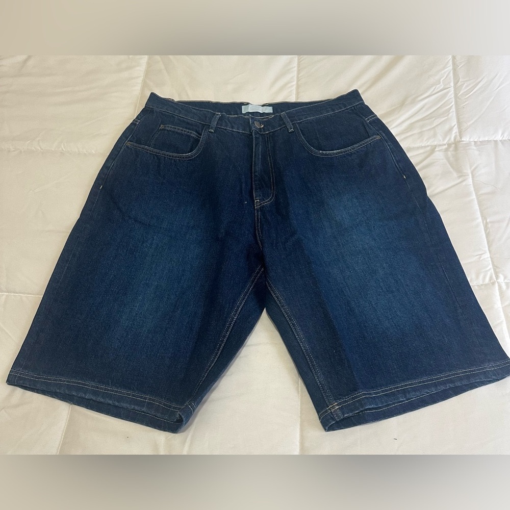 New BIG BOY Blue Denim Shorts with BB Velcro Patch Size XL